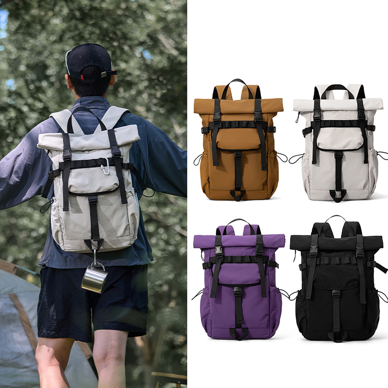 Canvas Backpack Casual - Nuovo Zaino da Viaggio Espandibile con