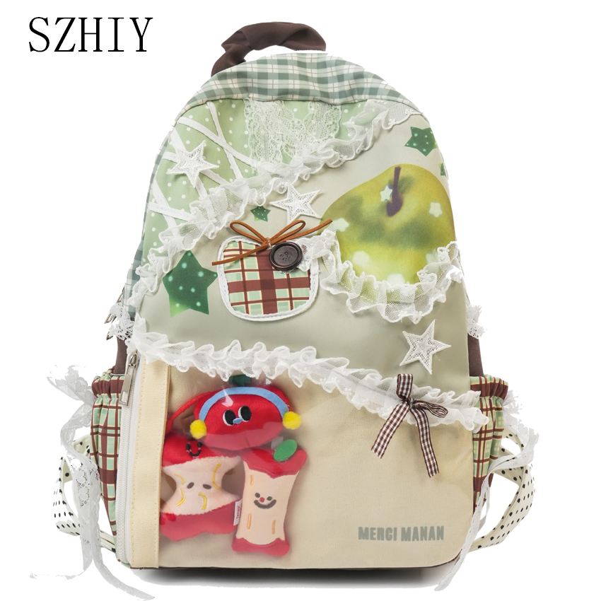 Canvas Backpack Casual - Zaino Colorato per Studenti Universitari e