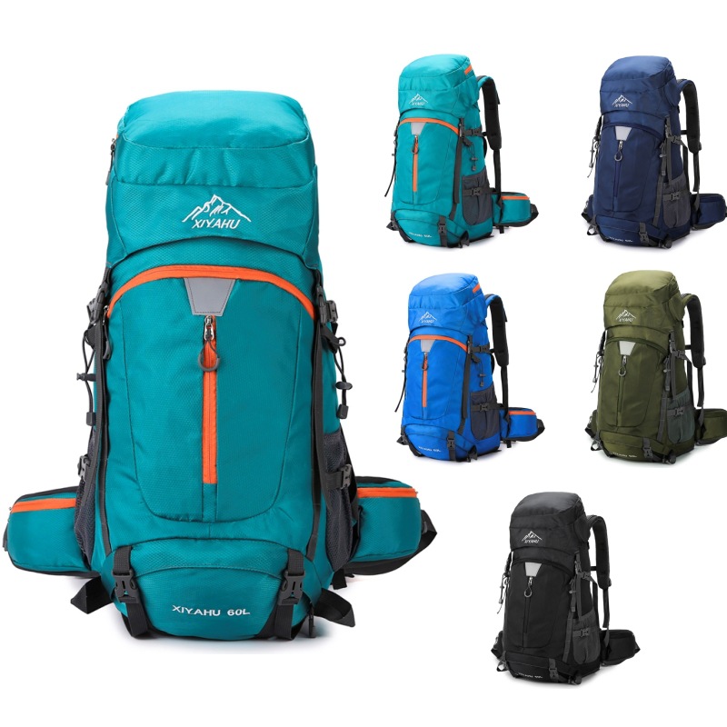 Rain Cover Backpack - Zaino da campeggio da 60L per