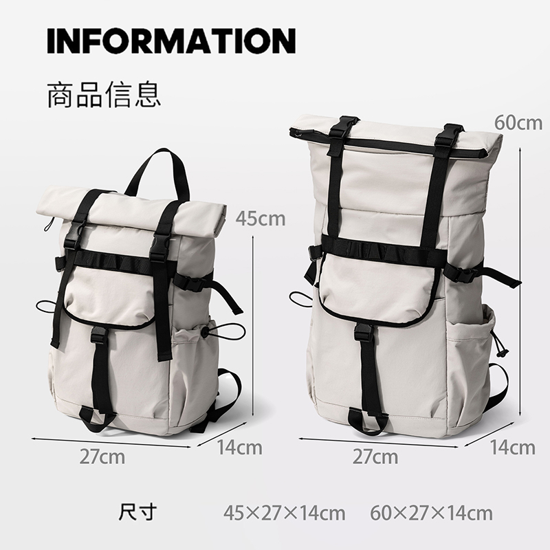 Nuovo Zaino da Viaggio Espandi - Canvas Backpack Casual recensione e prezzo