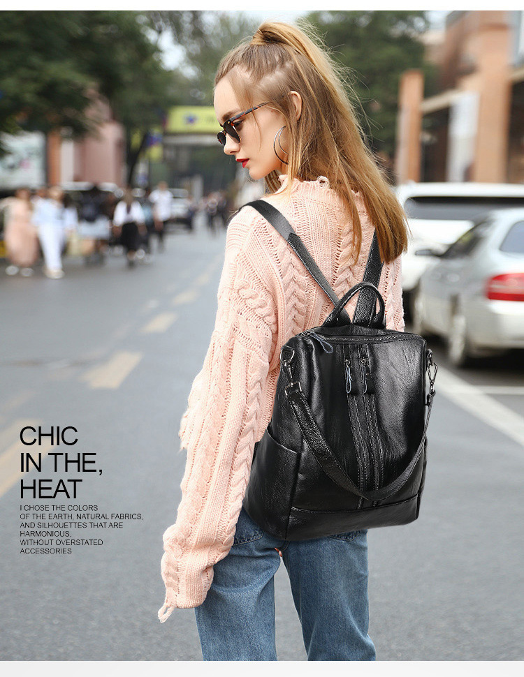 Zaino da donna in morbida pell - Canvas Backpack Casual recensione e prezzo